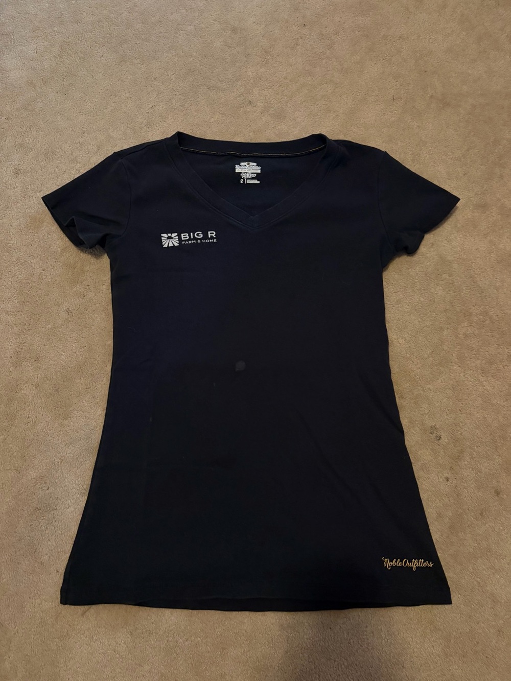 Women's Black V-Neck Tee
